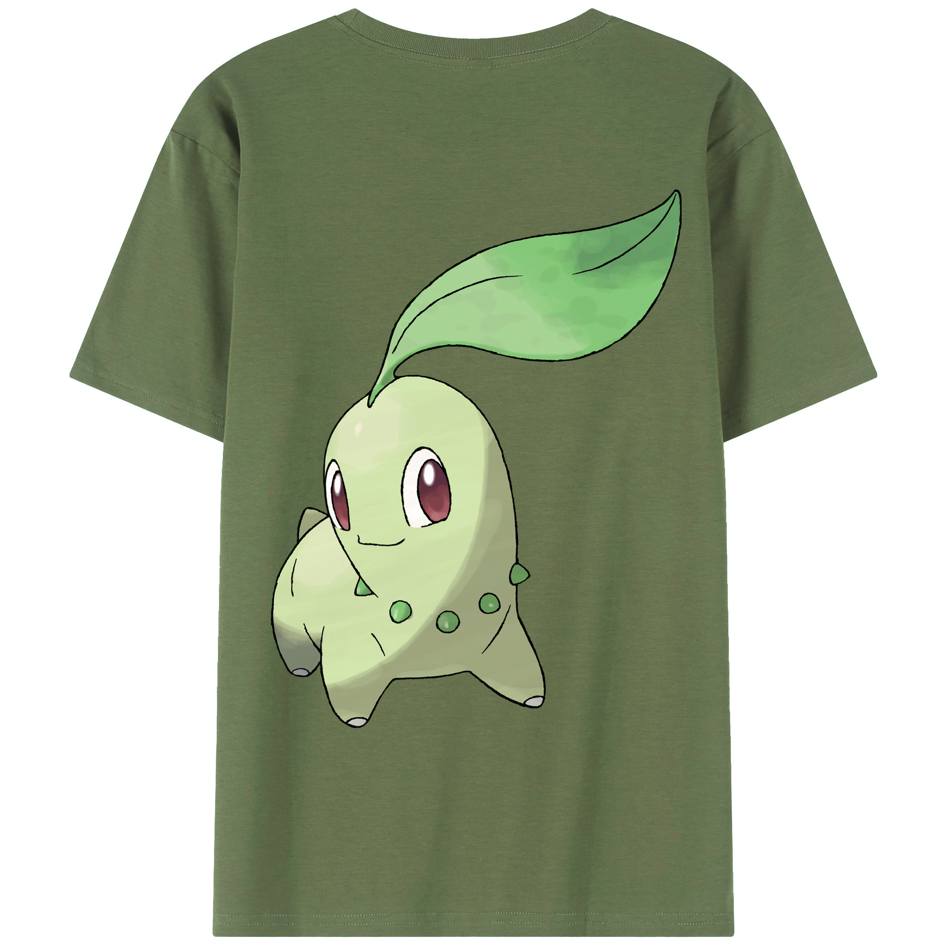 （画像用） ポケットモンスター Pokémon 綿100％ メンズ半袖Tシャツ（バックプリント） 通気性
